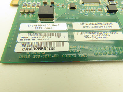 Cognex 801-8504-11R PCB Computer PCI Card Image Capture Rev F IO Cam