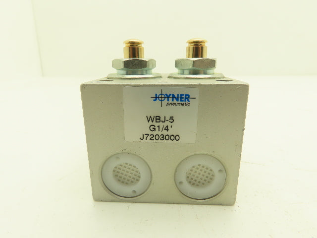 Joyner WBJ-5 Pneumatic Valve Mechanically And Manually Operated G 1/4" Ports