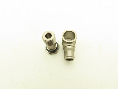Push to Connect Swivel Elbow BSPP 3/8 19TPI Stainless Lot of 16