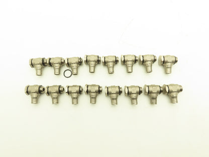 Push to Connect Swivel Elbow BSPP 3/8 19TPI Stainless Lot of 16