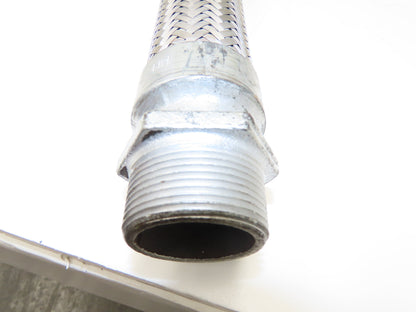2" OD Stainless Steel Flexible Braided Hose 48" Pipe Union
