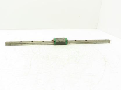 Hiwin HGH20CA Linear Bearing 1-Block Guide Rail 20mm x 580mm 22-3/4"L