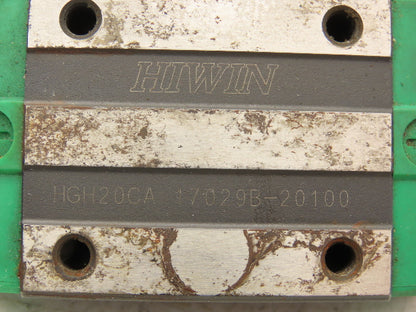 Hiwin HGH20CA Linear Bearing 1-Block Guide Rail 20mm x 580mm 22-3/4"L