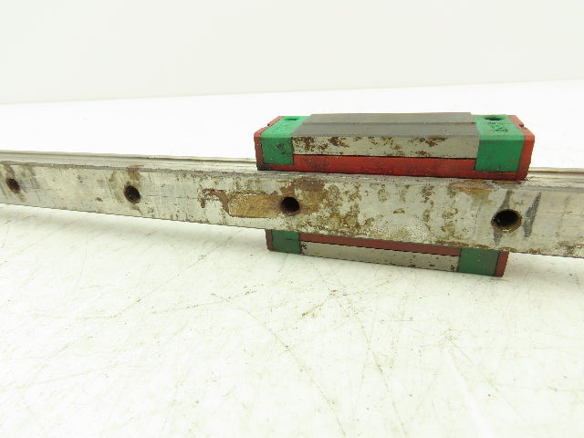 Hiwin HGH20CA Linear Bearing 1-Block Guide Rail 20mm x 580mm 22-3/4"L
