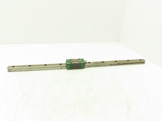 Hiwin HGH20CA Linear Bearing 1-Block Guide Rail 20mm x 580mm 22-3/4"L