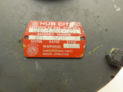 Hub City 251 Helical Ratio Multiplier 5:1 Parallel Reducer Gearbox 145T
