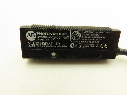 Allen Bradley 42SRP-6002-QD Photoelectric Sensor Diffuse Transmitter 10-30VDC