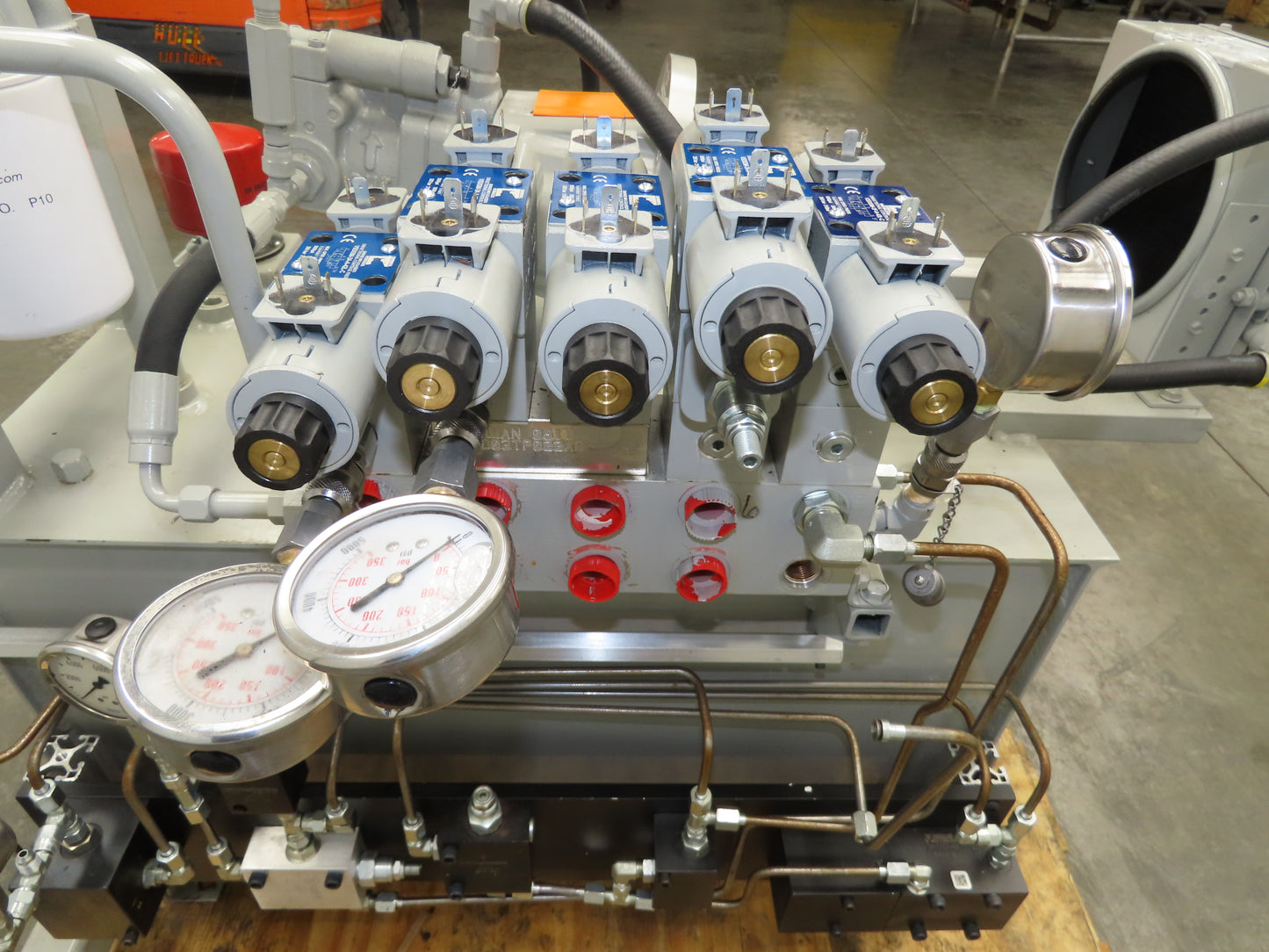 Tec-Hackett F-3096-B Hydraulic Power Unit 20 Gal 4GPM 3000PSI Continental Valves