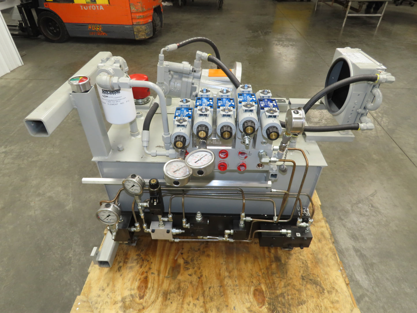Tec-Hackett F-3096-B Hydraulic Power Unit 20 Gal 4GPM 3000PSI Continental Valves
