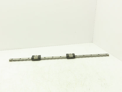 THK SSR20 Linear Bearing 2-Block Guide Rail 20mm x 760mm 29-7/8"