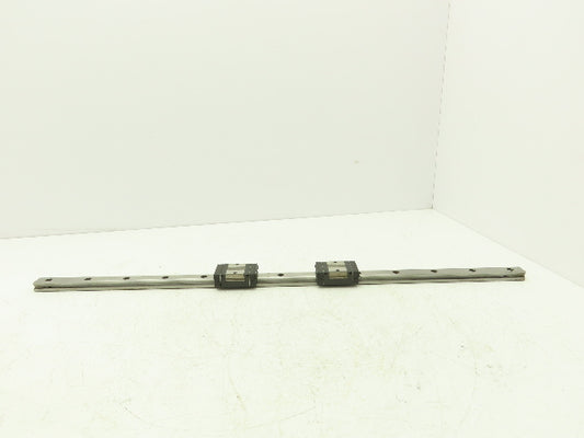 THK SSR20 Linear Bearing 2-Block Guide Rail 20mm x 760mm 29-7/8"