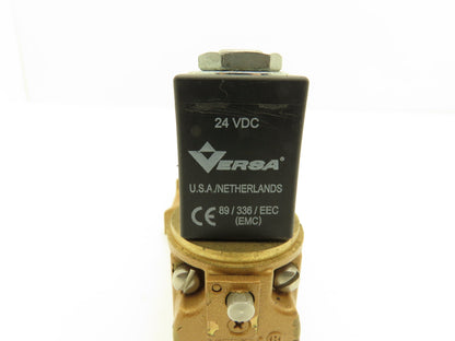 Versa VSG-3511-HC-M-U-10-55M-D024 Solenoid Valve 200psig Vacuum 70Vac/24Vdc