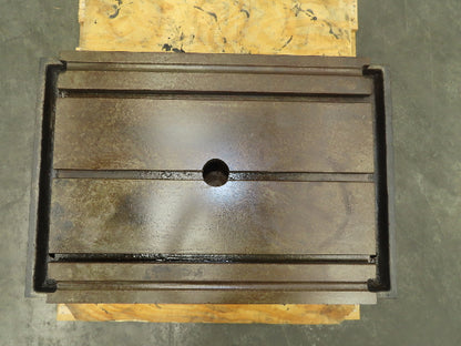 CNC Milling Machine T-Slot Table 22"x28" Steel Cast Iron Slotted Fixture Plate
