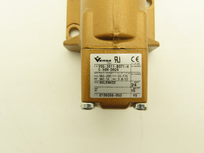 Versa VSG-3511-B071-HC-55M-D024 Solenoid Valve 200psig Vacuum 70vac/24vdc
