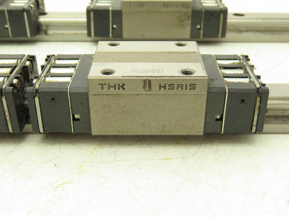 THK HSR15 Linear Bearing 2-Block Guide Rail 15mm x 400mm 15-3/4" Lot of 2