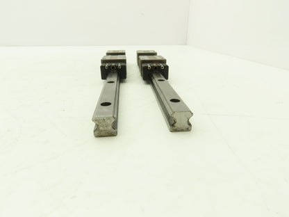 THK HSR15 Linear Bearing 2-Block Guide Rail 15mm x 400mm 15-3/4" Lot of 2