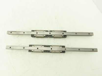 THK HSR15 Linear Bearing 2-Block Guide Rail 15mm x 400mm 15-3/4" Lot of 2