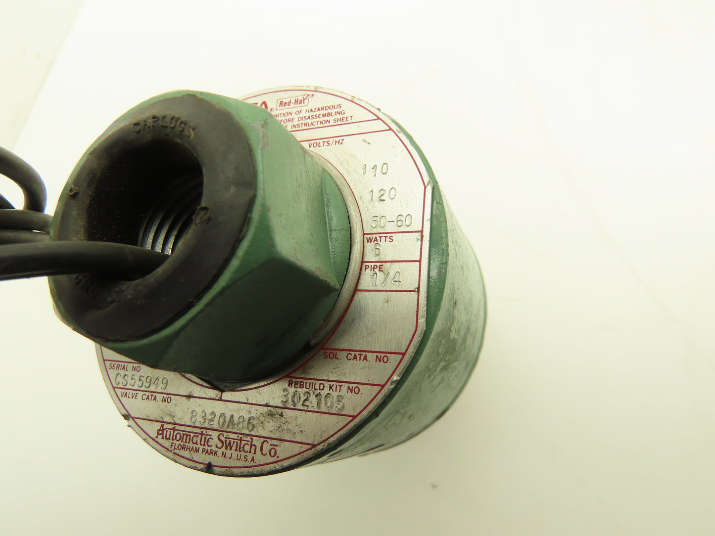 Asco Redhat 8320A86 Solenoid Valve 3 Way 40psi 1/4 NPT 120VAC Lot of 7