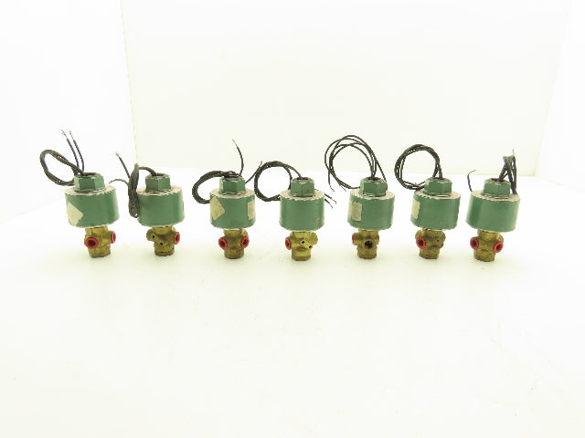 Asco Redhat 8320A86 Solenoid Valve 3 Way 40psi 1/4 NPT 120VAC Lot of 7