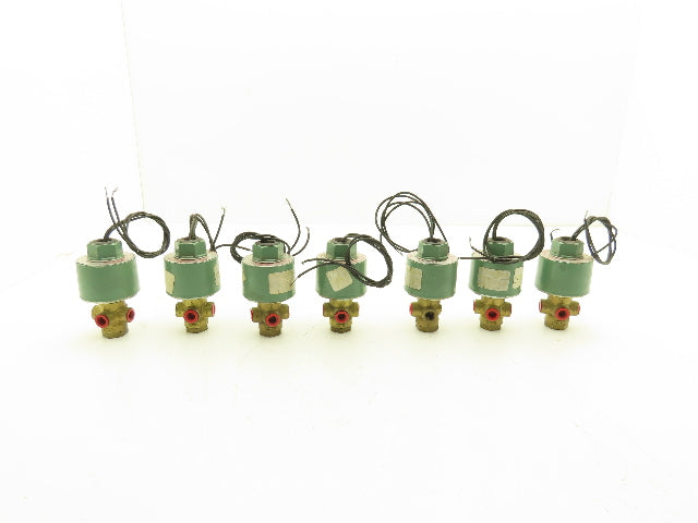 Asco Redhat 8320A86 Solenoid Valve 3 Way 40psi 1/4 NPT 120VAC Lot of 7