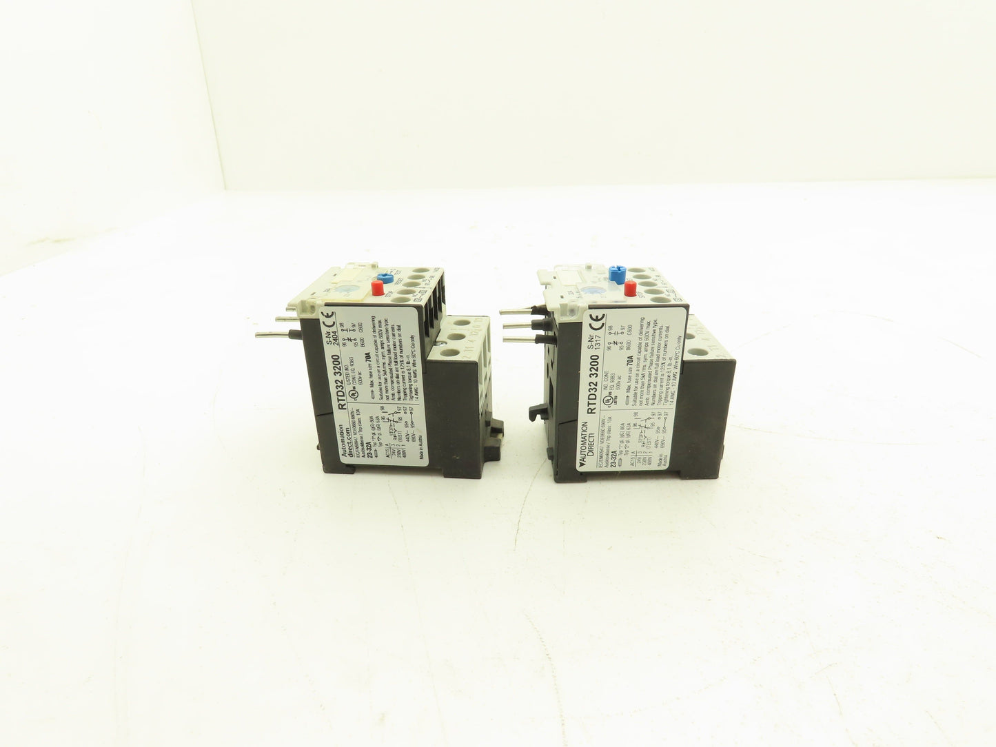 Automation Direct RTD32 3200 Thermal Overload Relay 23-32A 600VAC Lot of 2