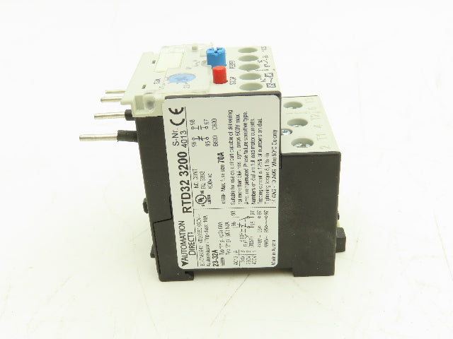 Automation Direct RTD32 3200 Thermal Overload Relay 23-32A 600VAC Lot of 3