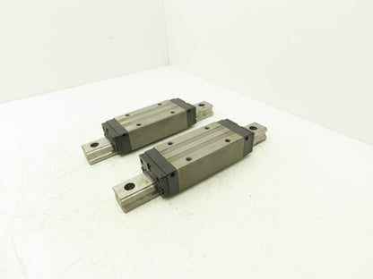 THK SHS35 Linear Bearing 1-Block Guide Rail 35mm x 280mm 11" Lot of 2