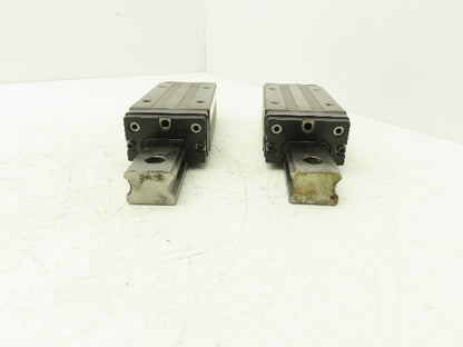 THK SHS35 Linear Bearing 1-Block Guide Rail 35mm x 280mm 11" Lot of 2