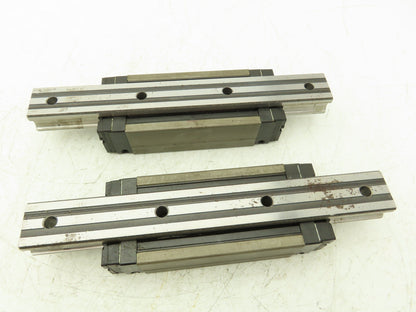 THK SHS35 Linear Bearing 1-Block Guide Rail 35mm x 280mm 11" Lot of 2