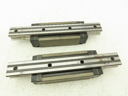 THK SHS35 Linear Bearing 1-Block Guide Rail 35mm x 280mm 11" Lot of 2