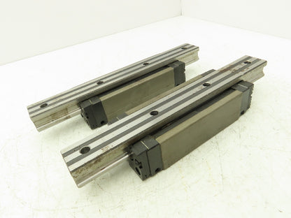 THK SHS35 Linear Bearing 1-Block Guide Rail 35mm x 280mm 11" Lot of 2