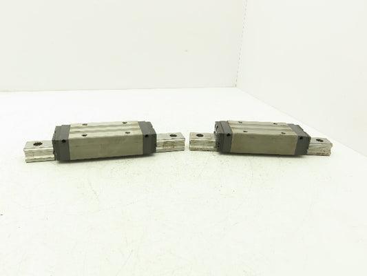 THK SHS35 Linear Bearing 1-Block Guide Rail 35mm x 280mm 11" Lot of 2