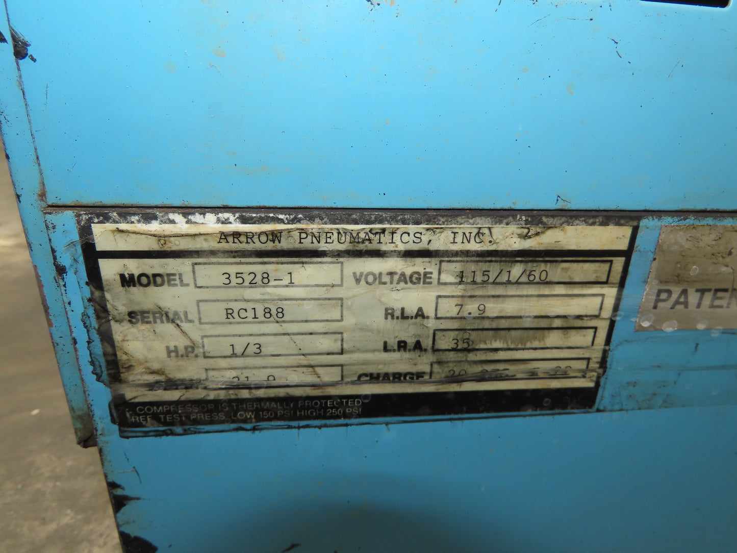 Arrow 3528-1 Compressed Air Dryer 21.9CFM 115V 1PH Pneumatic 1/3 HP