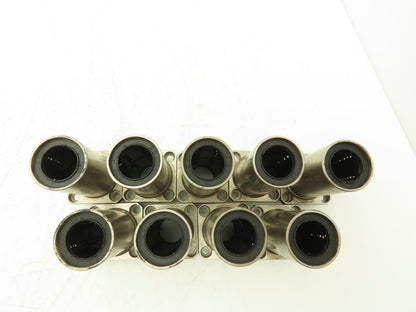 ASK 20 Linear Ball Bushing Bearing 4-Bolt Flange 20mm Rod Lot of 9
