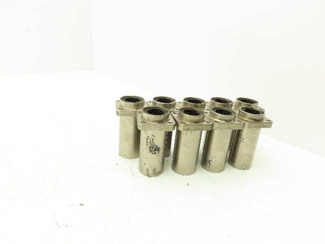 ASK 20 Linear Ball Bushing Bearing 4-Bolt Flange 20mm Rod Lot of 9