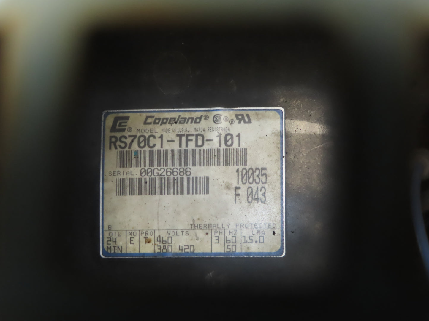 Arrow A-100-3 Compressed Air Dryer 100CFM 460V 3PH Pneumatic 1/2 HP