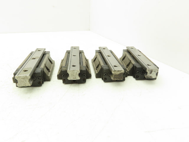 THK SHS25 Linear Bearing 1-Block Guide Rail 25mm x 160mm 6-1/4" Lot of 4
