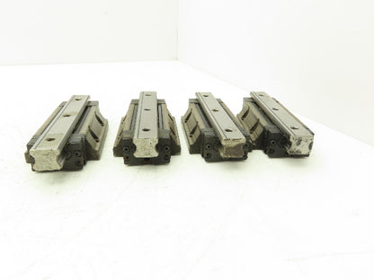THK SHS25 Linear Bearing 1-Block Guide Rail 25mm x 160mm 6-1/4" Lot of 4