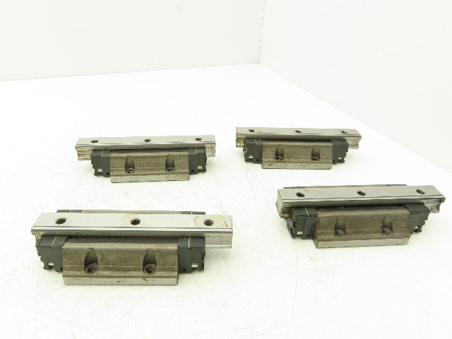THK SHS25 Linear Bearing 1-Block Guide Rail 25mm x 160mm 6-1/4" Lot of 4