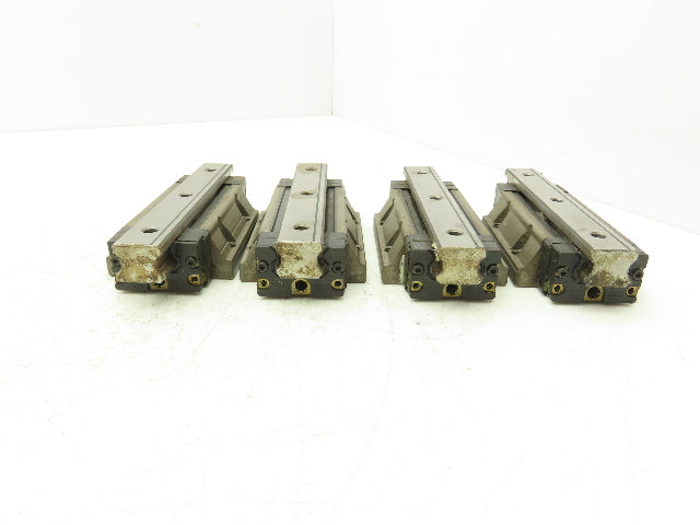 THK SHS25 Linear Bearing 1-Block Guide Rail 25mm x 160mm 6-1/4" Lot of 4