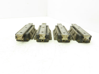 THK SHS25 Linear Bearing 1-Block Guide Rail 25mm x 160mm 6-1/4" Lot of 4