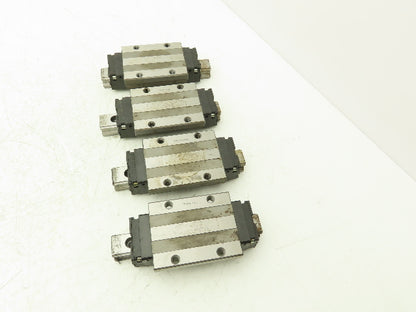 THK SHS25 Linear Bearing 1-Block Guide Rail 25mm x 160mm 6-1/4" Lot of 4