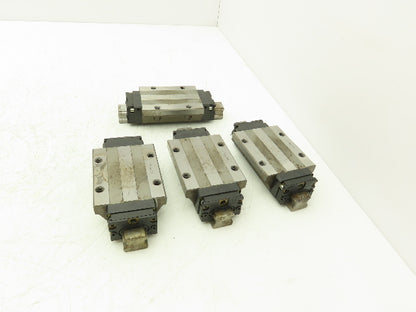 THK SHS25 Linear Bearing 1-Block Guide Rail 25mm x 160mm 6-1/4" Lot of 4