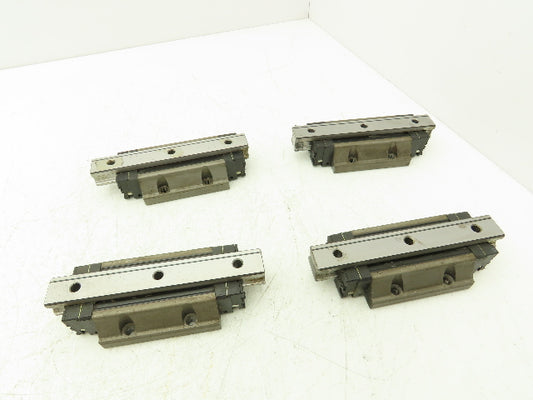 THK SHS25 Linear Bearing 1-Block Guide Rail 25mm x 160mm 6-1/4" Lot of 4