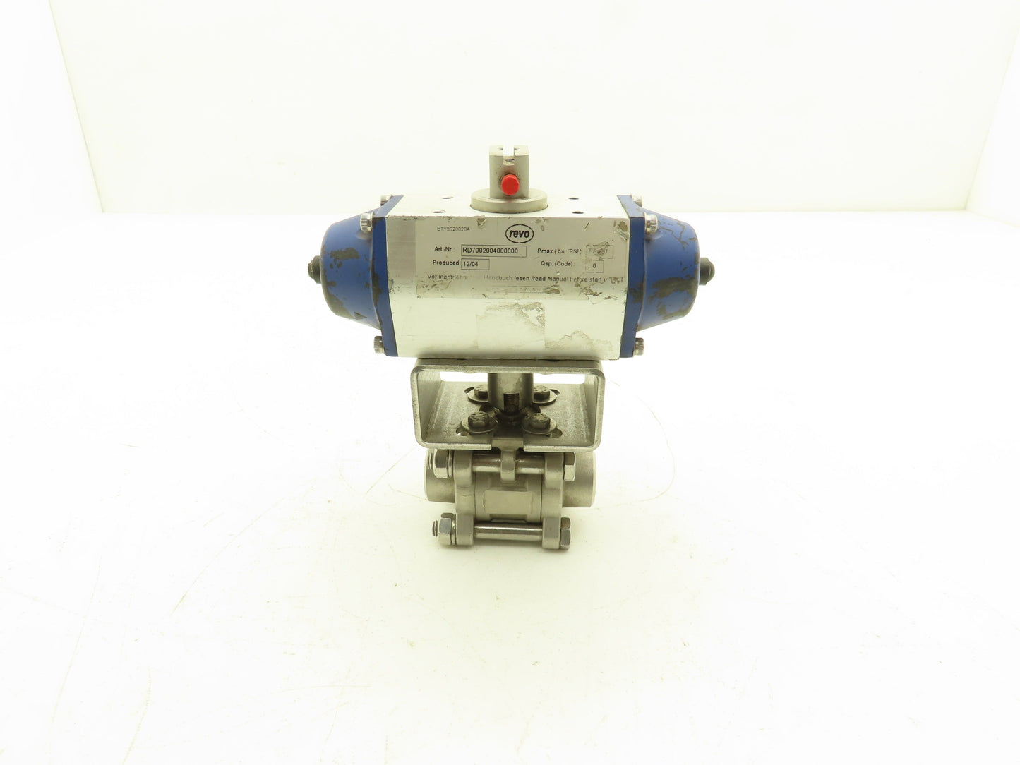 Revo RD7002004000000 Quarter Turn Actuator with 3/4" Butt Weld ball valve