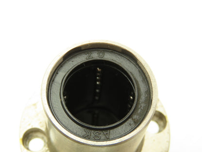 ASK 20 Linear Ball Bushing Bearing 4-Bolt Flange 20mm Rod Lot of 8