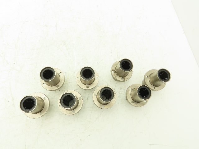 ASK 20 Linear Ball Bushing Bearing 4-Bolt Flange 20mm Rod Lot of 8