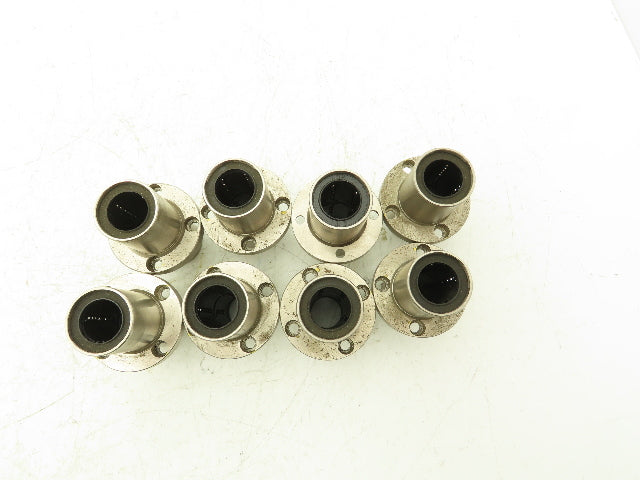 ASK 20 Linear Ball Bushing Bearing 4-Bolt Flange 20mm Rod Lot of 8