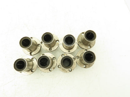 ASK 20 Linear Ball Bushing Bearing 4-Bolt Flange 20mm Rod Lot of 8