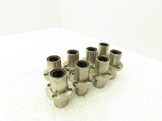 ASK 20 Linear Ball Bushing Bearing 4-Bolt Flange 20mm Rod Lot of 8